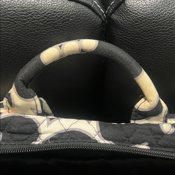 Vera Bradley Black and White Floral Backpack - Picture 4 of 4